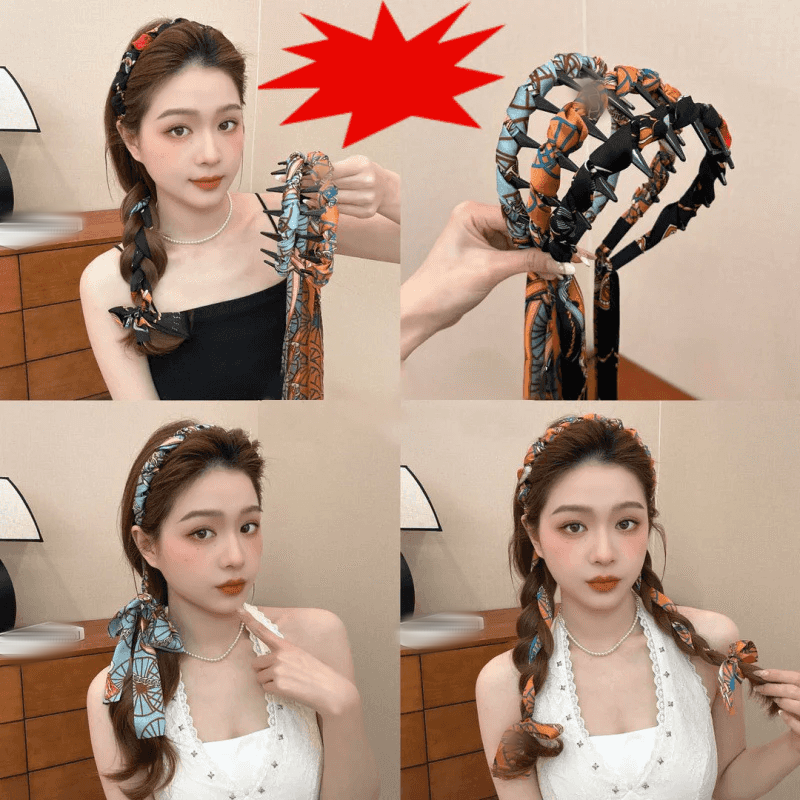 Pretty Everyday Wrap Headband with Comb Teeth