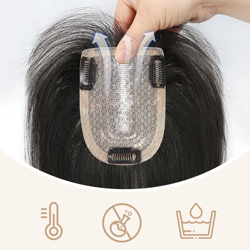 Natural Clip-on Partial Bangs Hair Piece