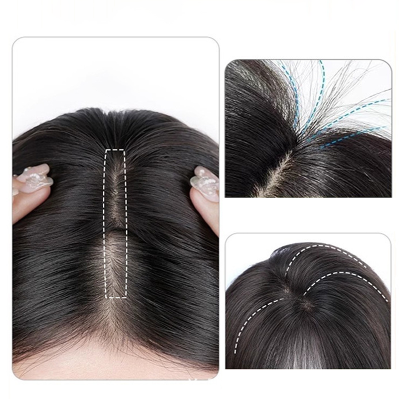 Natural Clip-on Partial Bangs Hair Piece