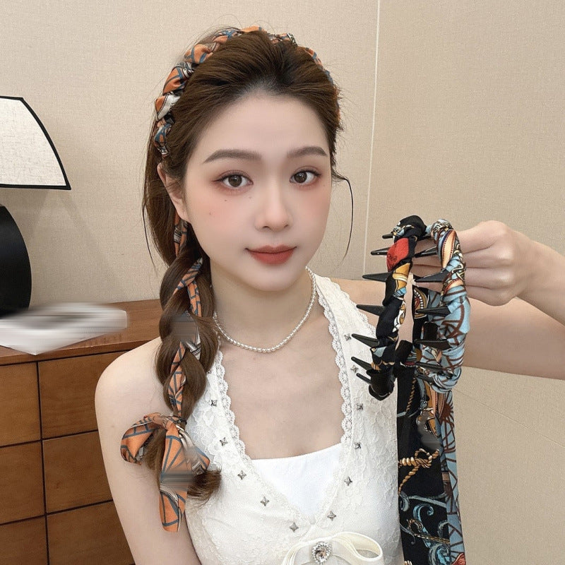 Pretty Everyday Wrap Headband with Comb Teeth